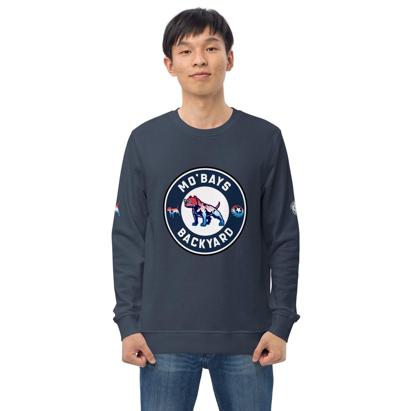 Round Unisex Organic Sweatshirt - Mo'Bays Backyard