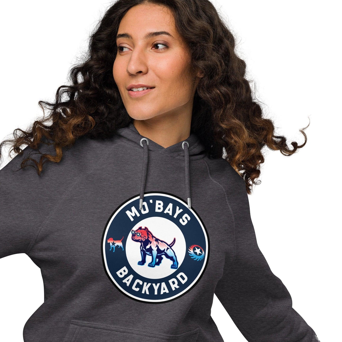 Round Unisex Raglan Organic Hoodie - Mo'Bays Backyard