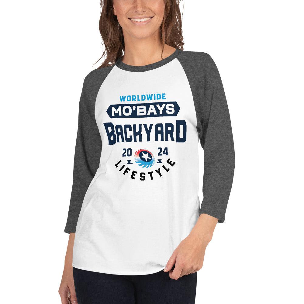 Simple 3/4 Sleeve Raglan Shirt (Light Color) - Mo'Bays Backyard