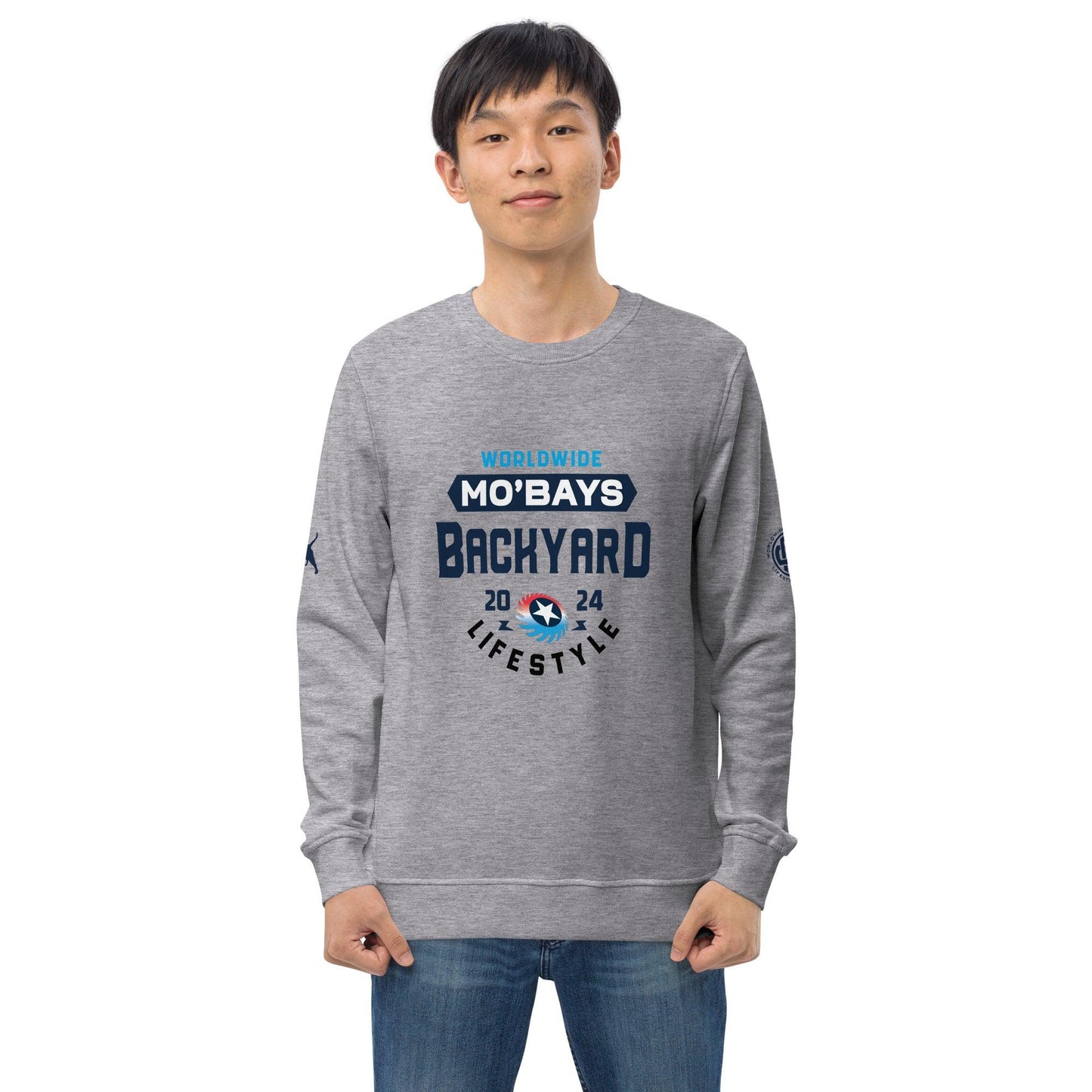 Simple Unisex Organic Sweatshirt (Light Color) - Mo'Bays Backyard