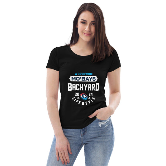 Simple Women's Organic Tee (Dark Color) - Mo'Bays Backyard