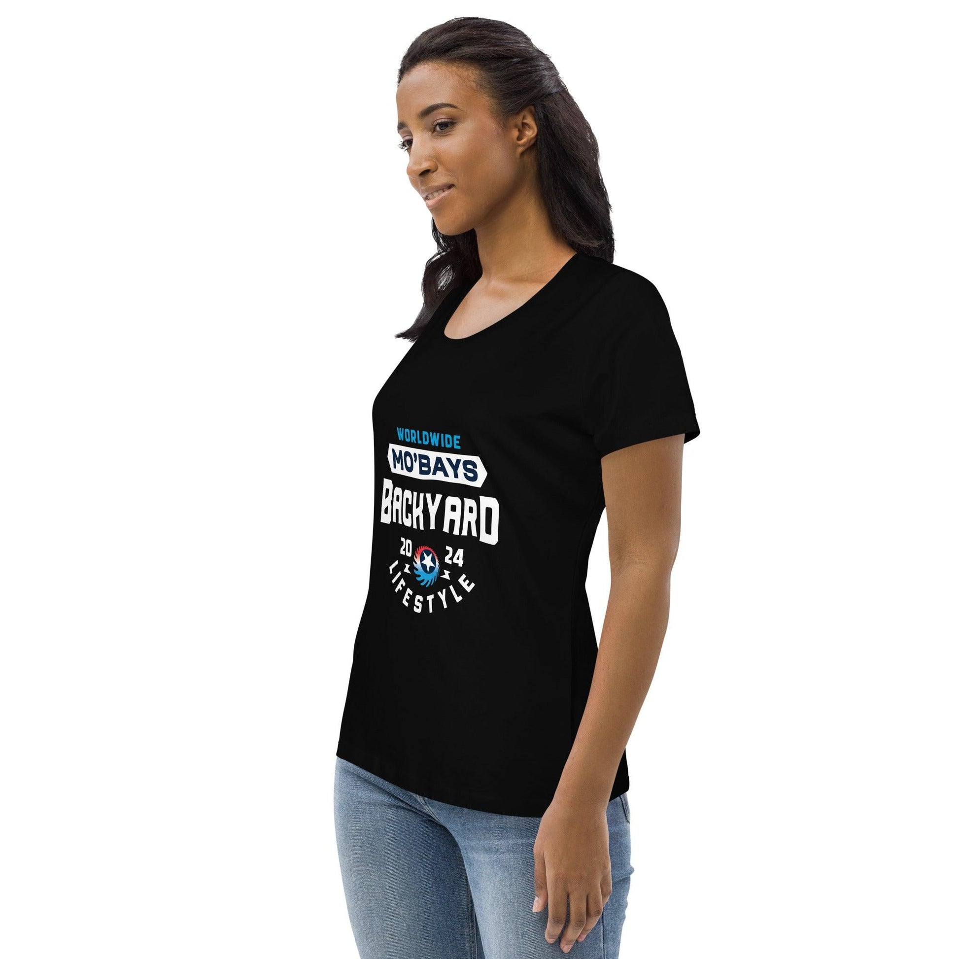 Simple Women's Organic Tee (Dark Color) - Mo'Bays Backyard