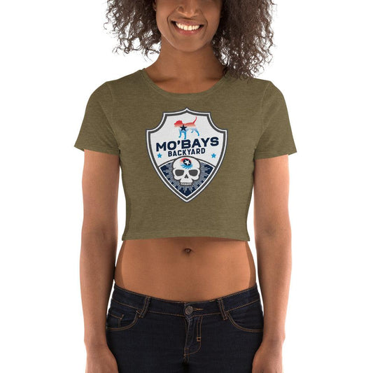 Skull Three Women’s Crop Tee - Mo'Bays Backyard