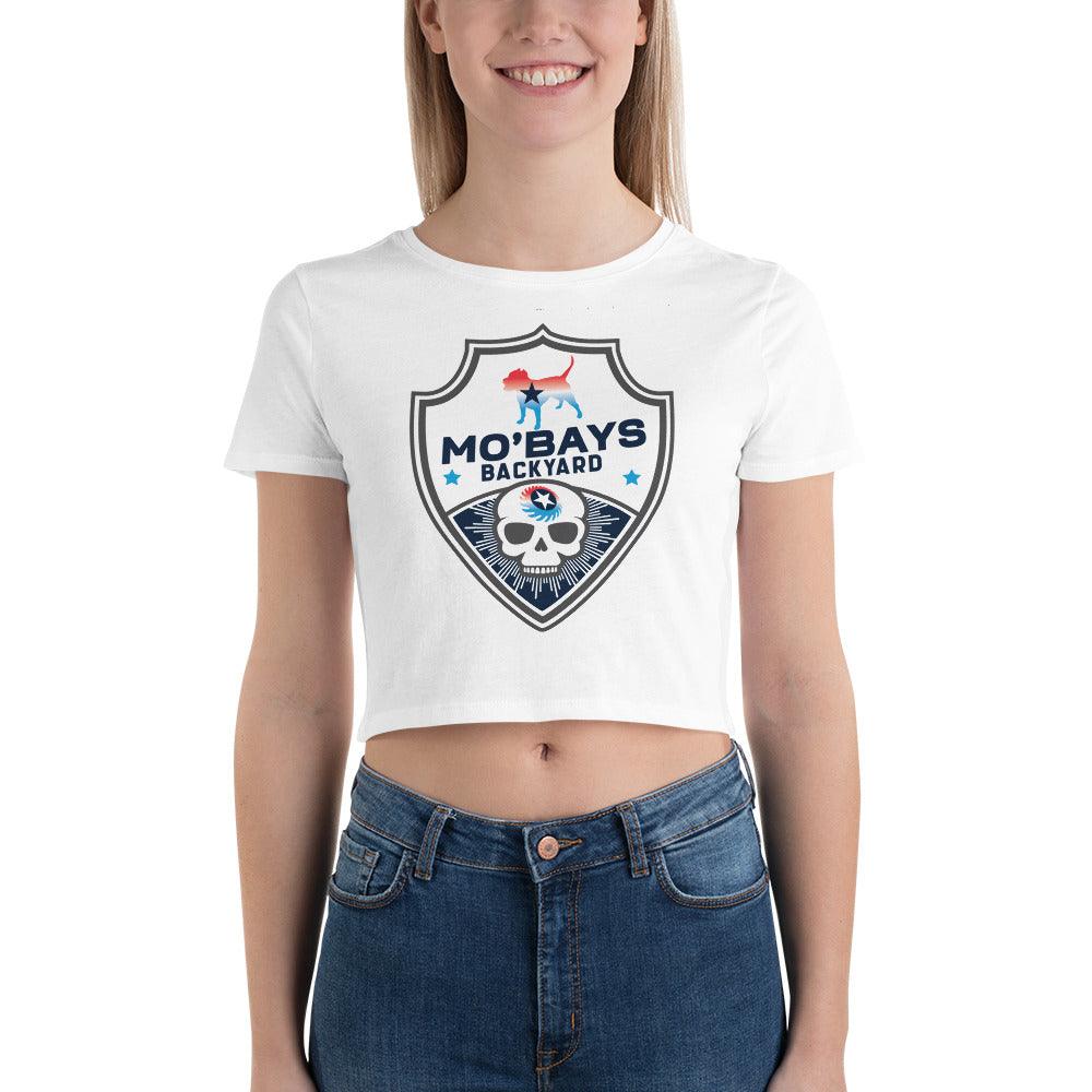 Skull Three Women’s Crop Tee - Mo'Bays Backyard