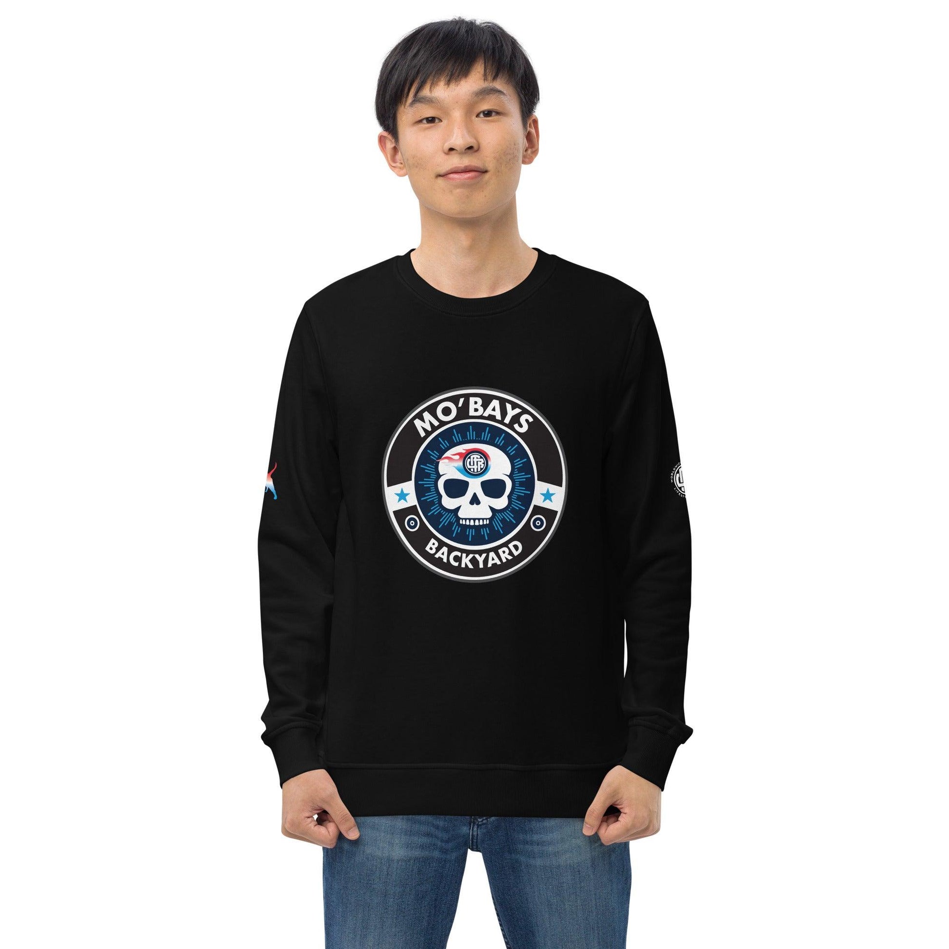 Skull Two Unisex Organic Sweatshirt - Mo'Bays Backyard