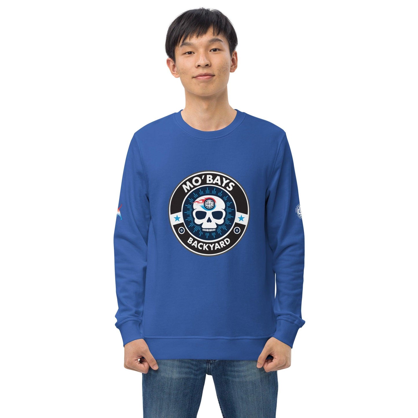 Skull Two Unisex Organic Sweatshirt - Mo'Bays Backyard