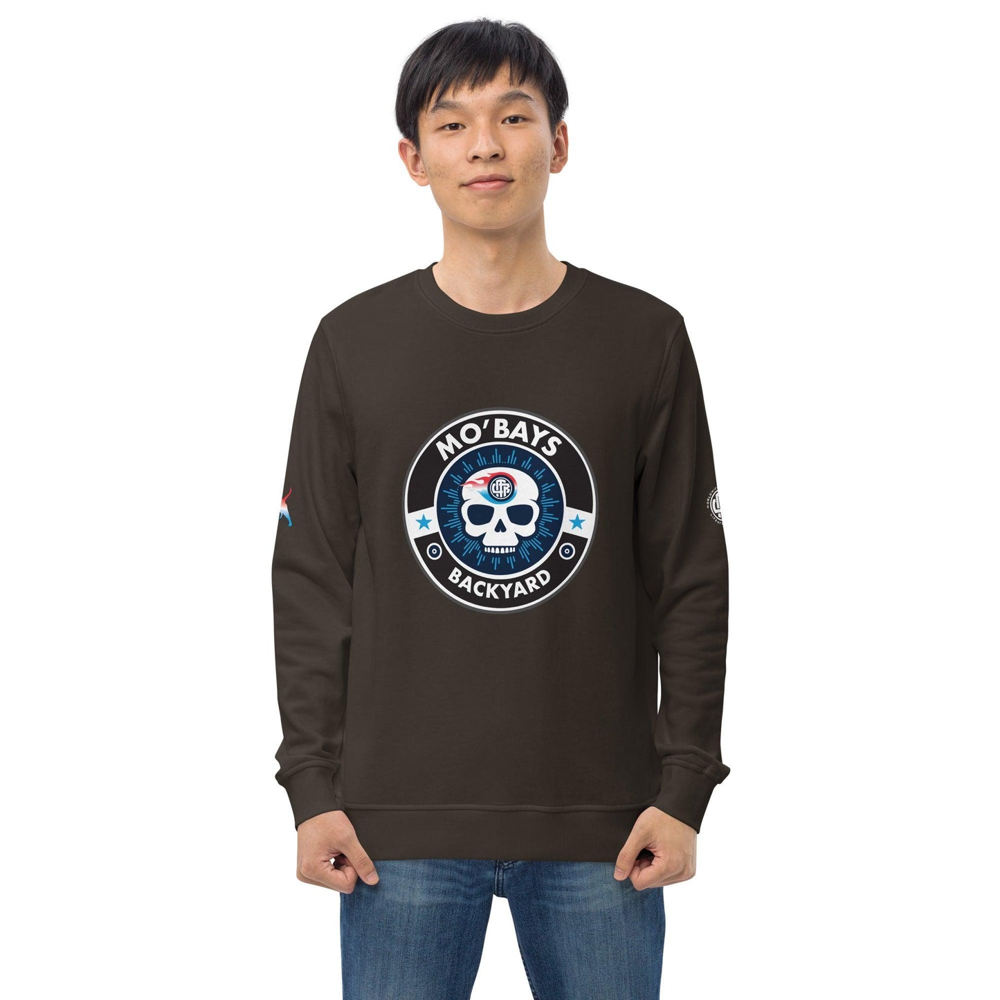 Skull Two Unisex Organic Sweatshirt - Mo'Bays Backyard