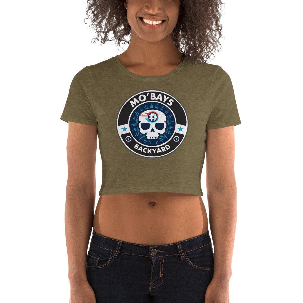 Skull Two Women’s Crop Tee - Mo'Bays Backyard