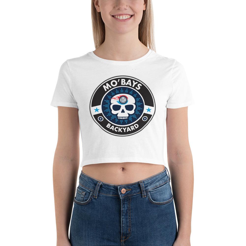 Skull Two Women’s Crop Tee - Mo'Bays Backyard