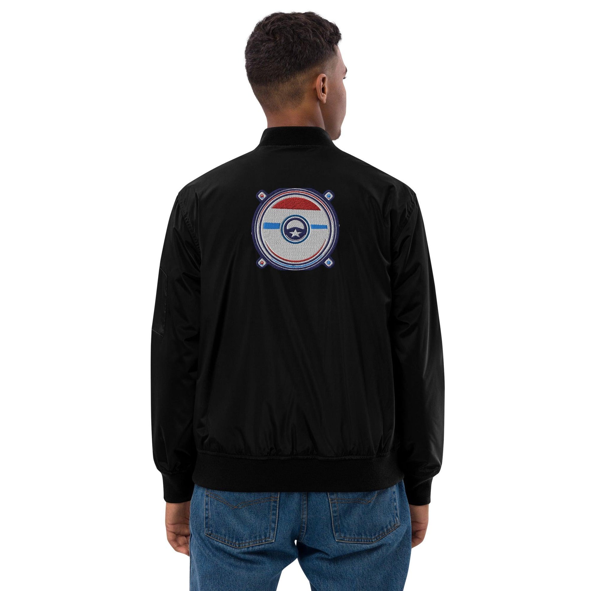 Speaker Premium Recycled Bomber Jacket - Mo'Bays Backyard