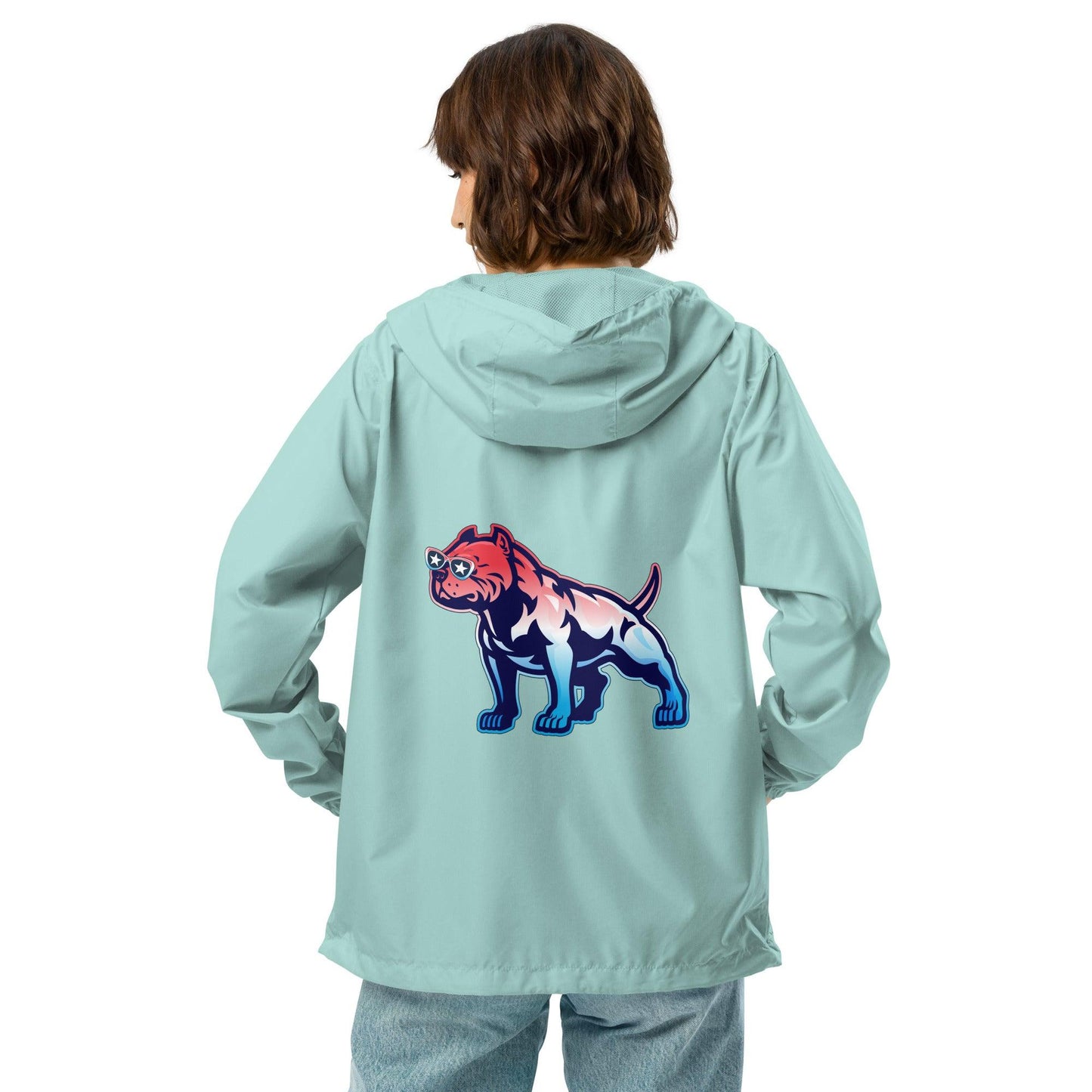 Standing Unisex Lightweight Zip-Up Windbreaker Jacket - Mo'Bays Backyard