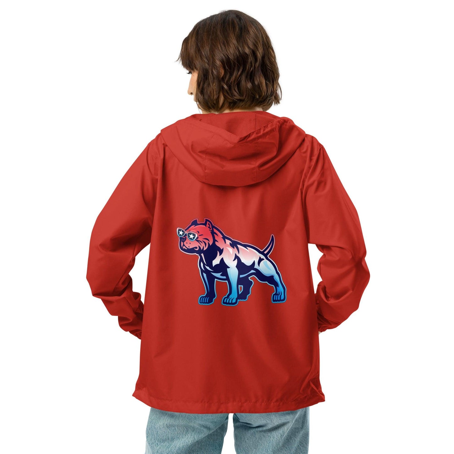 Standing Unisex Lightweight Zip-Up Windbreaker Jacket - Mo'Bays Backyard