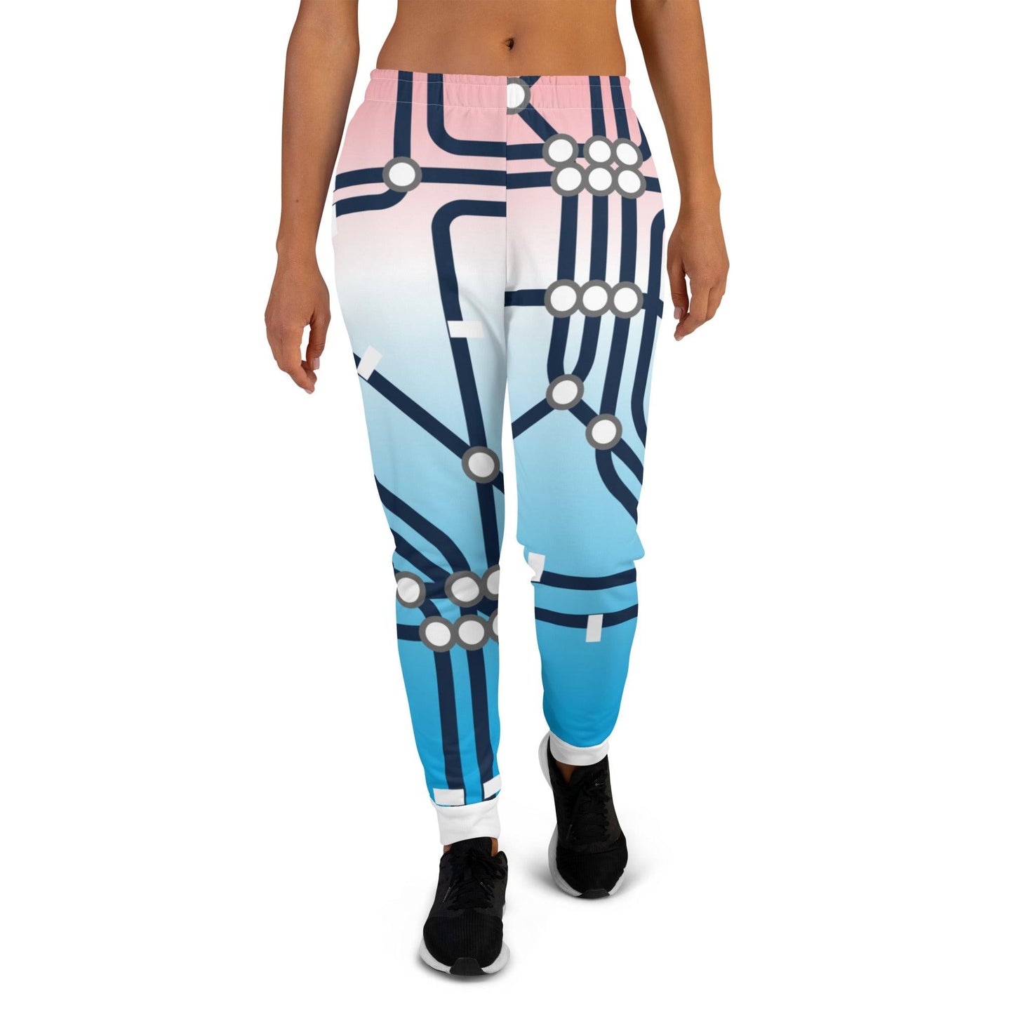 Traffic Blue Light Women's Joggers - Mo'Bays Backyard