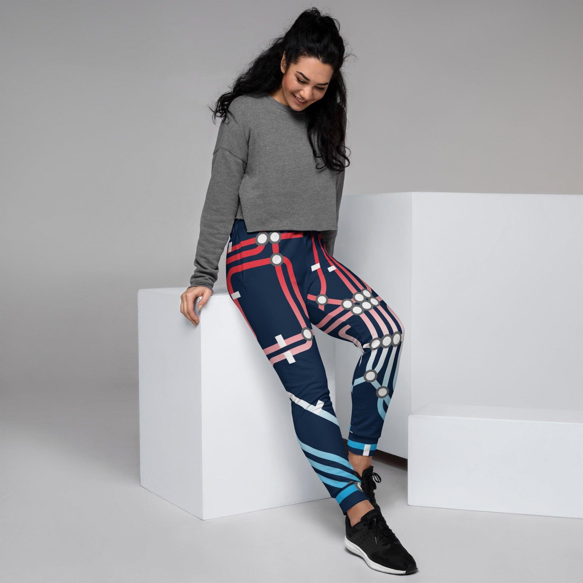 Traffic Red Dark Women's Joggers - Mo'Bays Backyard