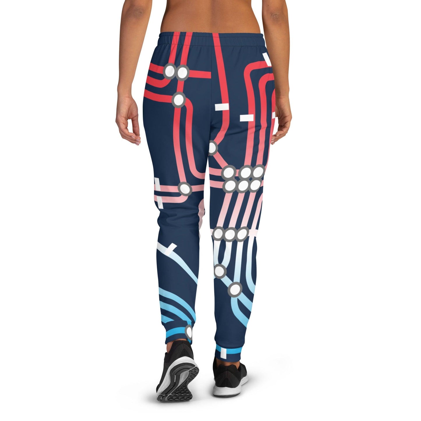 Traffic Red Dark Women's Joggers - Mo'Bays Backyard