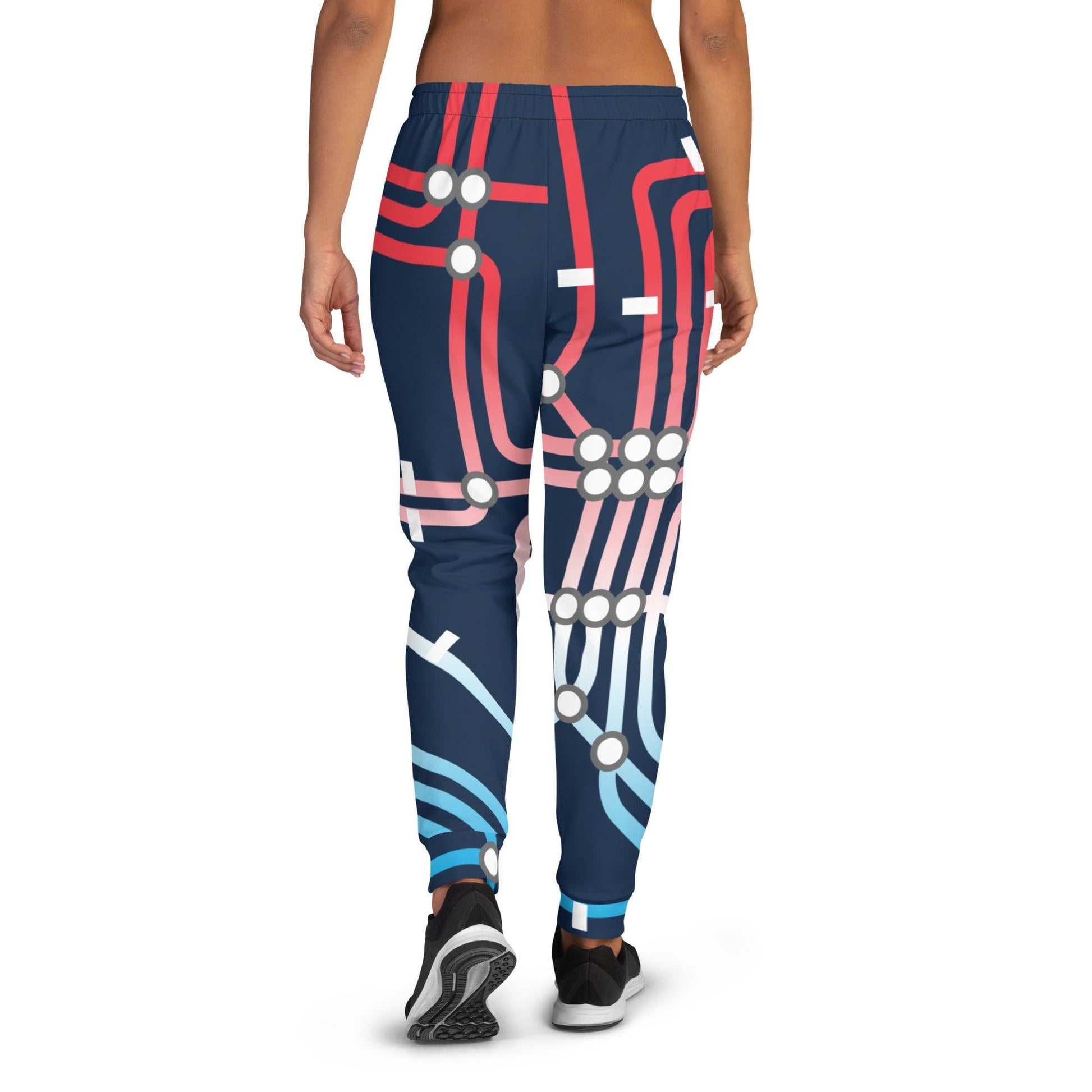 Traffic Red Dark Women's Joggers - Mo'Bays Backyard