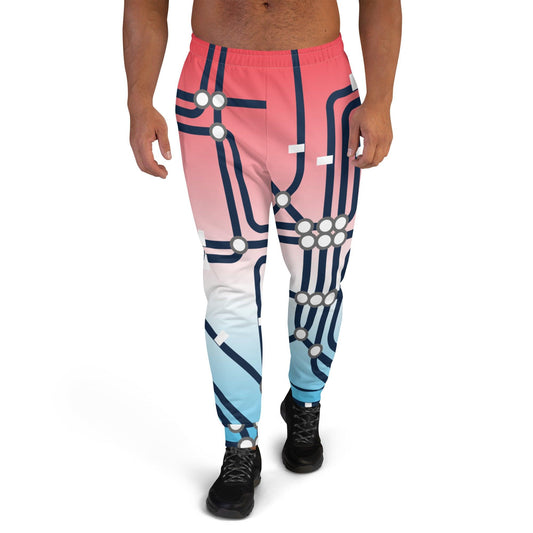 Traffic Red Light Men's Joggers - Mo'Bays Backyard