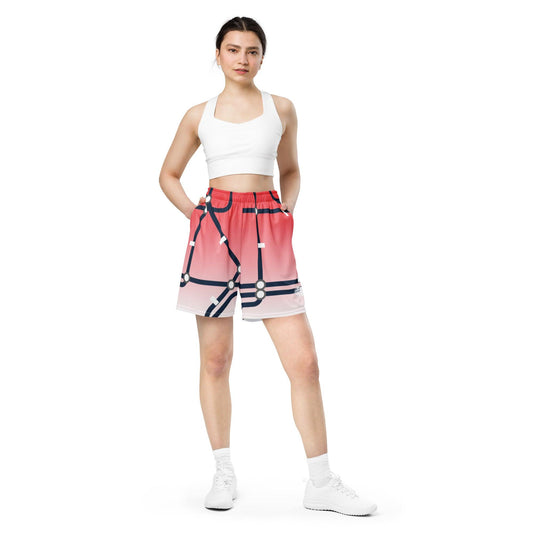 Traffic Red Light Unisex Mesh Shorts - Mo'Bays Backyard