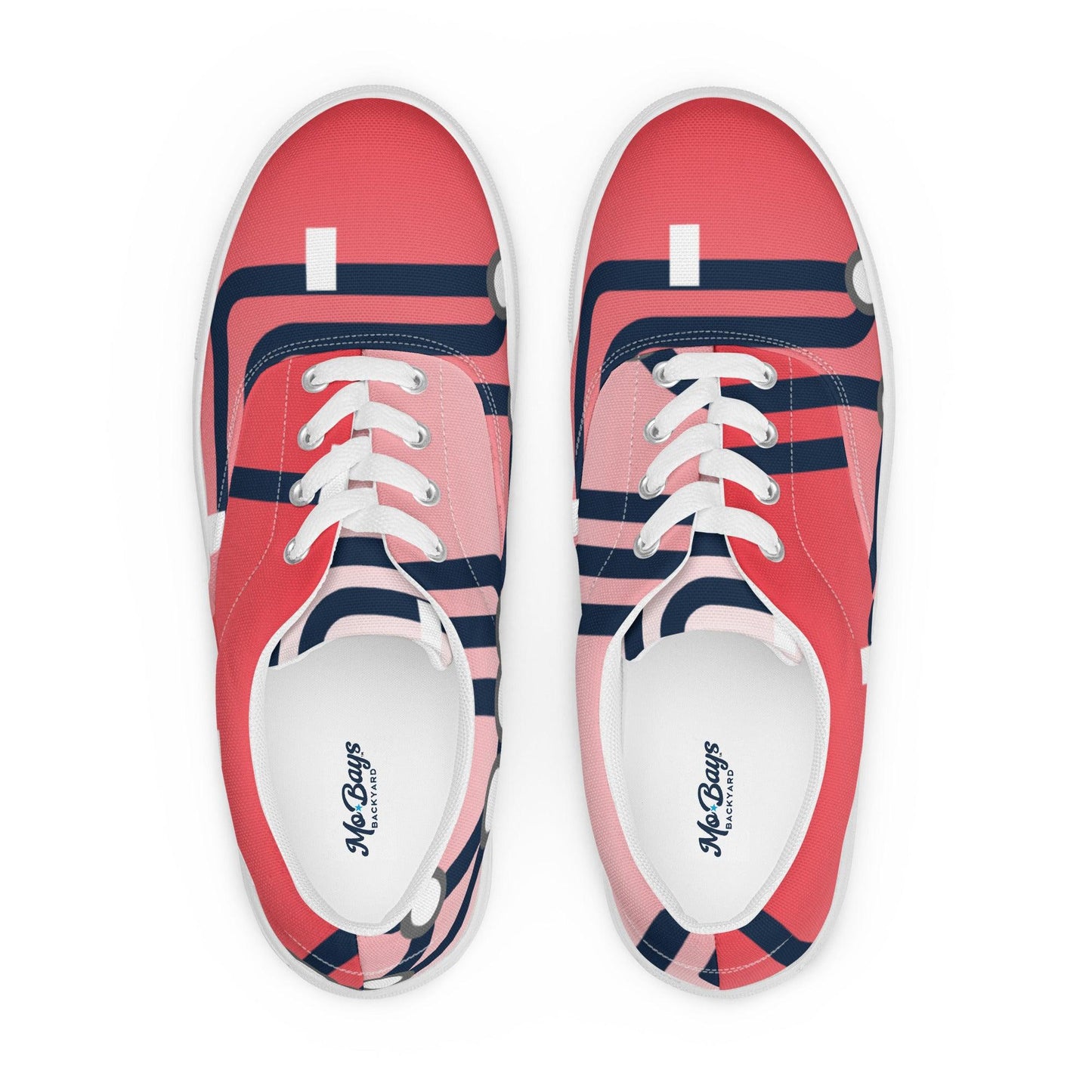 Traffic Red Light Women’s Low Top Canvas Shoes - Mo'Bays Backyard