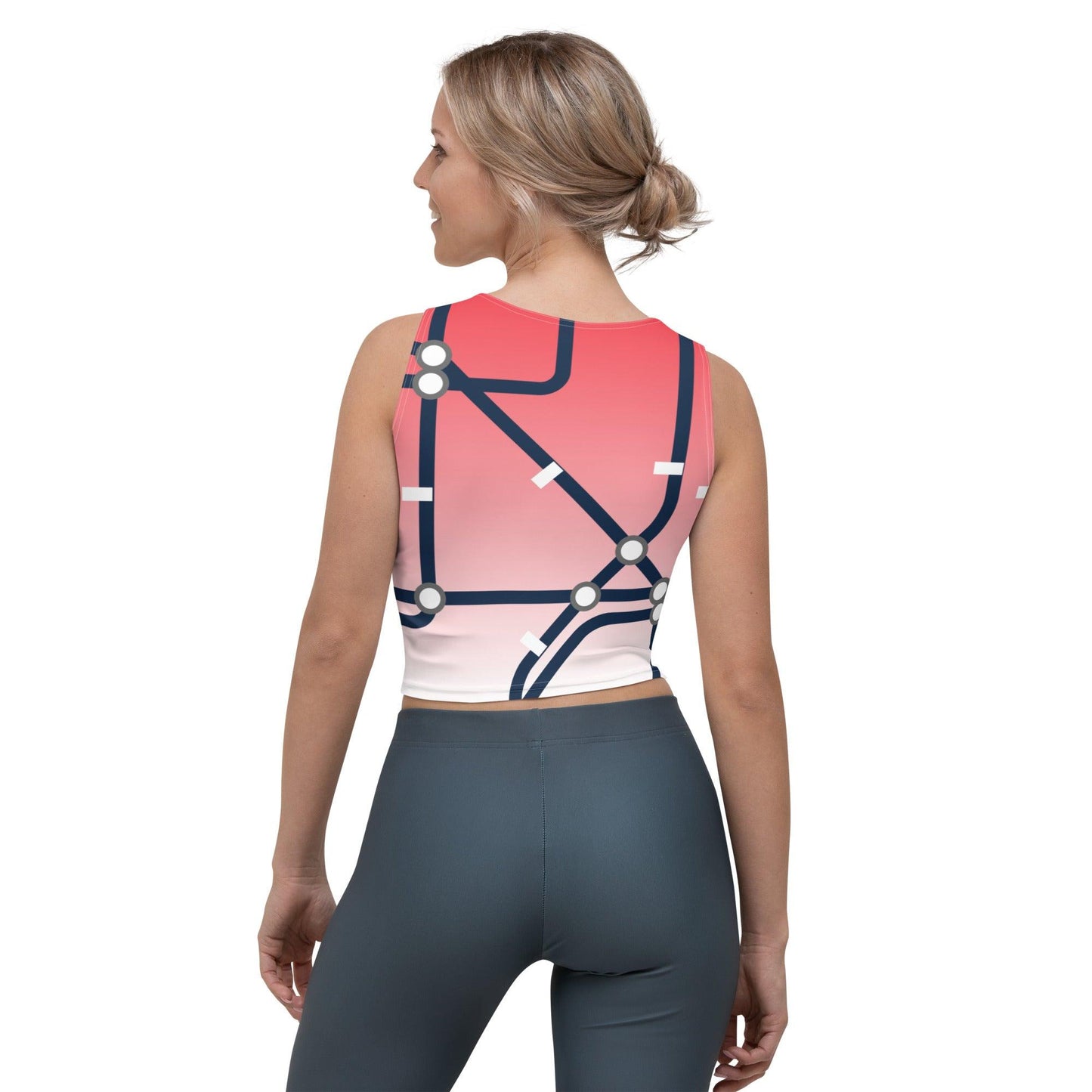 Traffic Red Light Women's Organic Crop Top - Mo'Bays Backyard