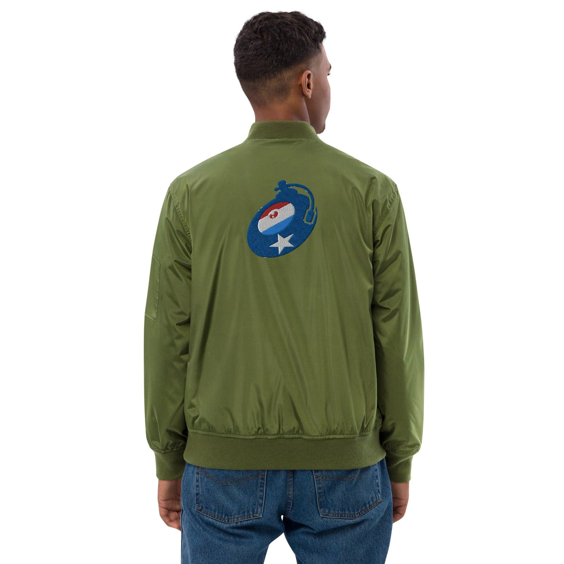 Turntable Premium Recycled Bomber Jacket - Mo'Bays Backyard