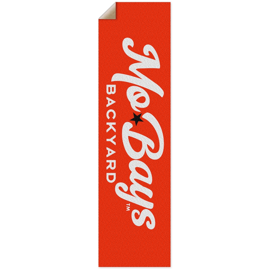 Wordmark 9x33 Griptape Red - Mo'Bays Backyard