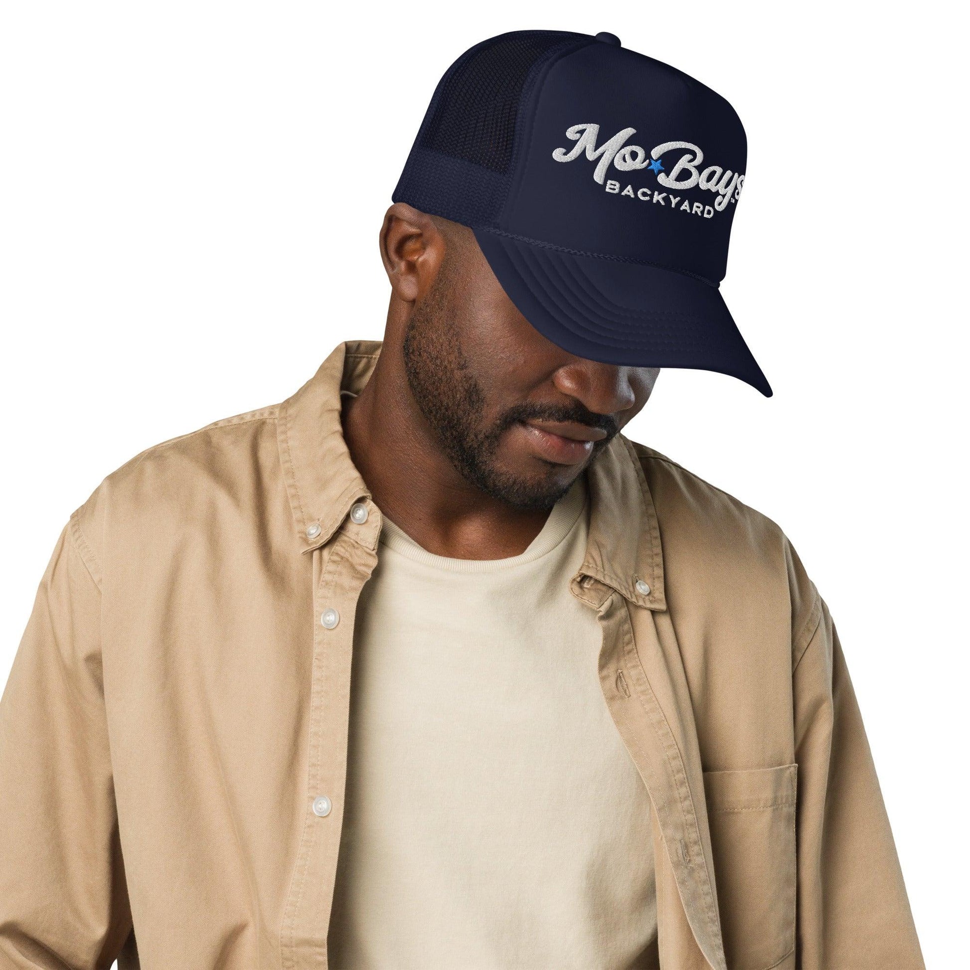 Wordmark Foam Trucker Hat (Dark Color) - Mo'Bays Backyard