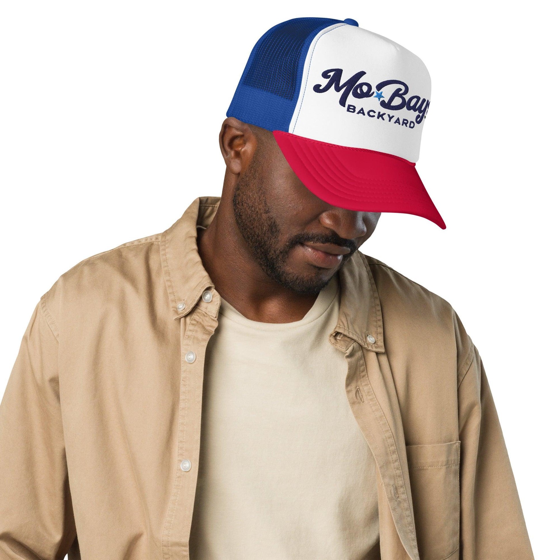 Wordmark Foam Trucker Hat (Light Color) - Mo'Bays Backyard