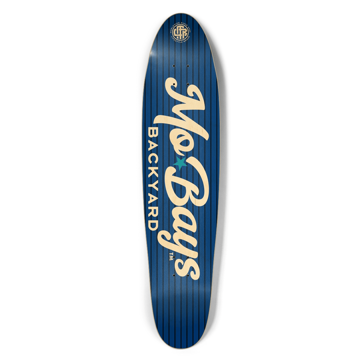 Wordmark Longboard Aquamarine - Mo'Bays Backyard