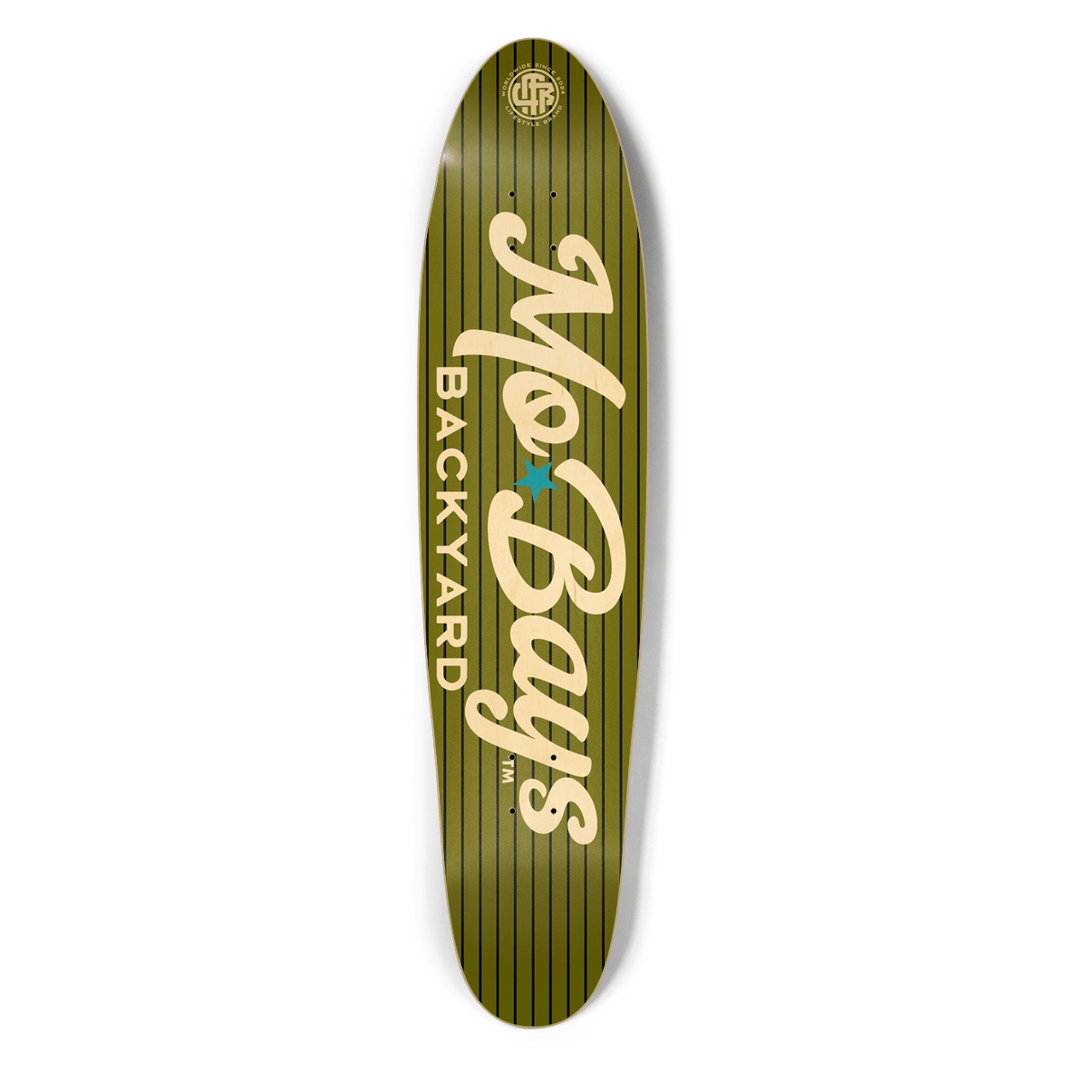 Wordmark Longboard Camo Green - Mo'Bays Backyard