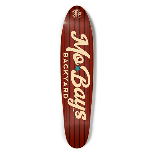 Wordmark Longboard Maroon - Mo'Bays Backyard