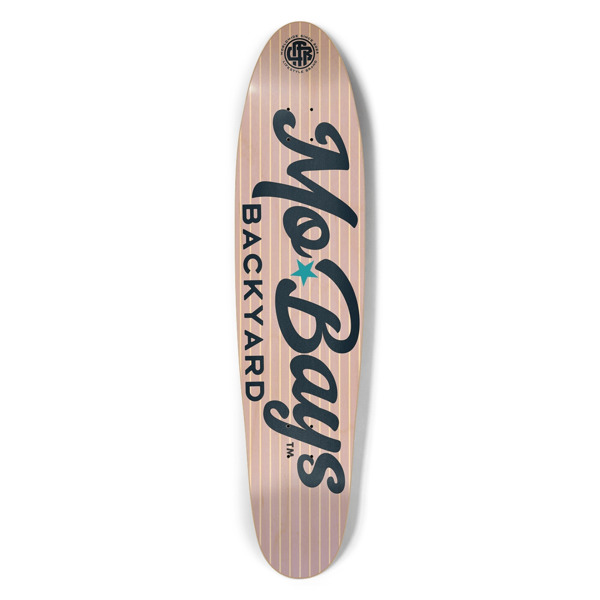 Wordmark Longboard Pastel Indigo - Mo'Bays Backyard