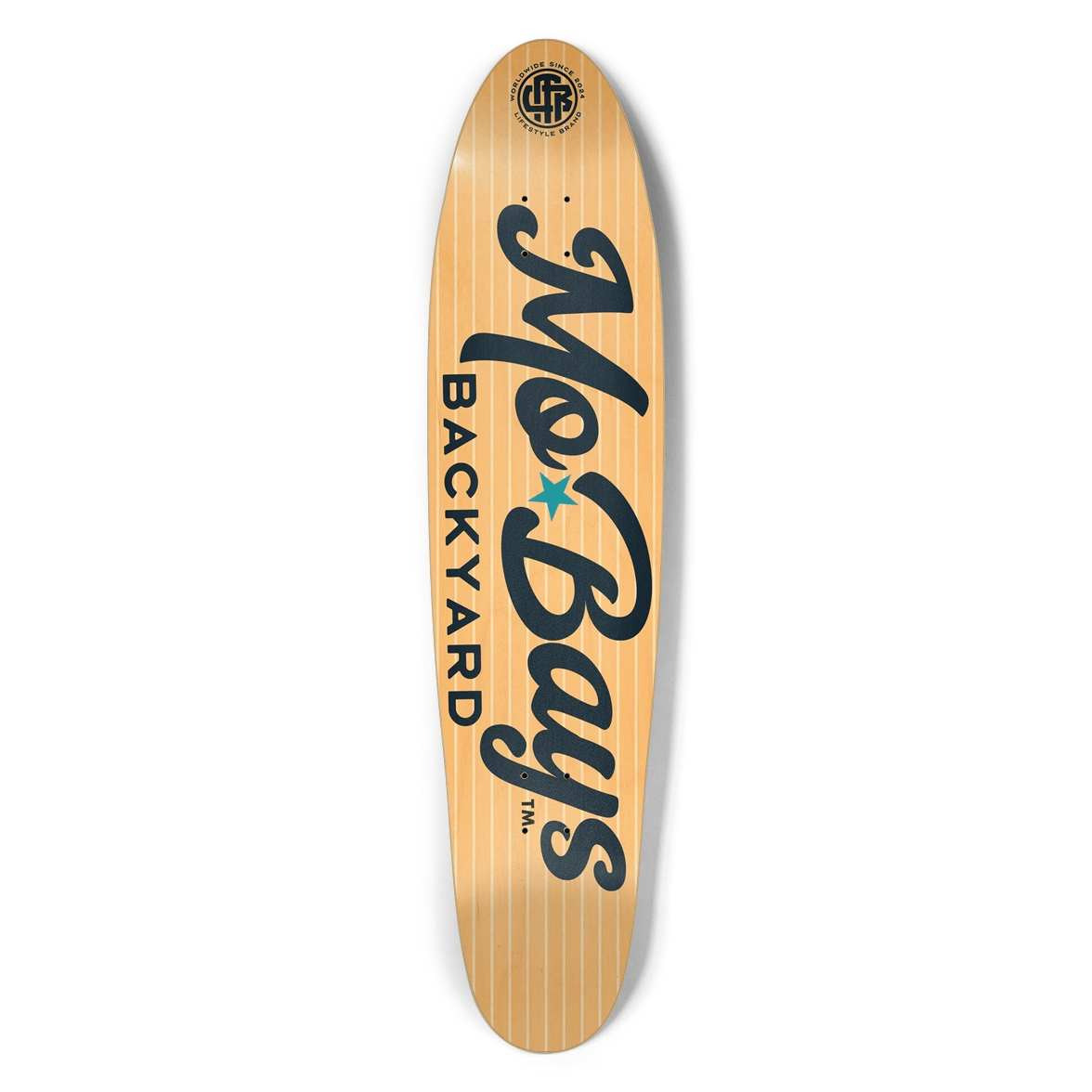 Wordmark Longboard Pastel Orange - Mo'Bays Backyard