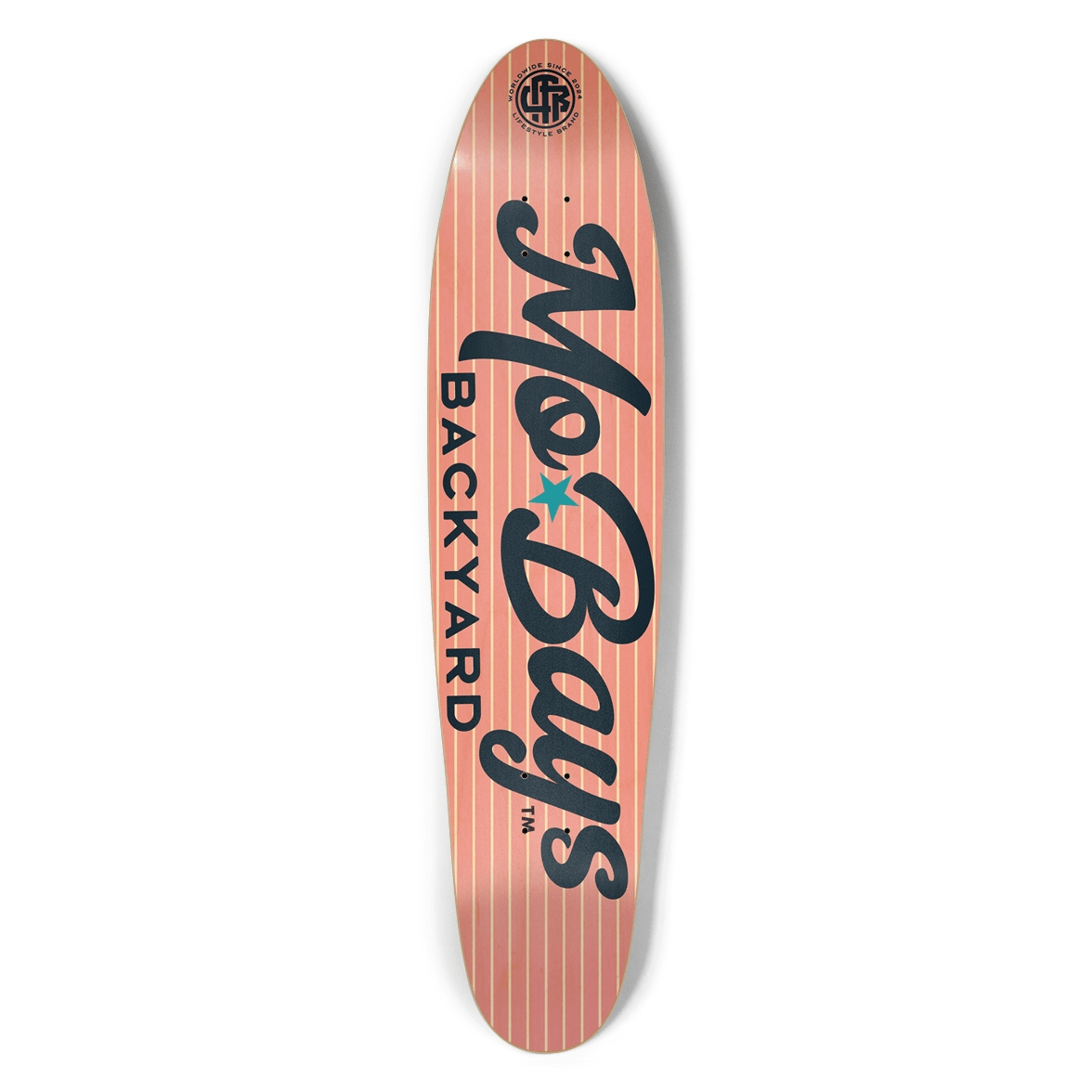 Wordmark Longboard Pastel Pink - Mo'Bays Backyard