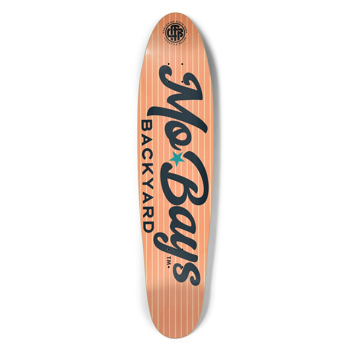 Wordmark Longboard Pastel Red - Mo'Bays Backyard