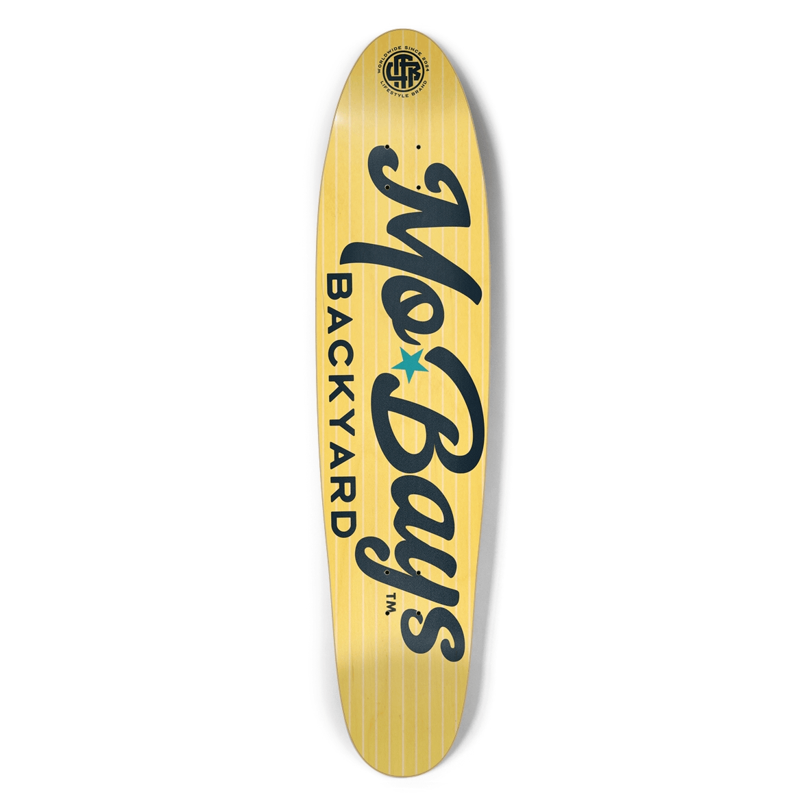 Wordmark Longboard Pastel Yellow - Mo'Bays Backyard