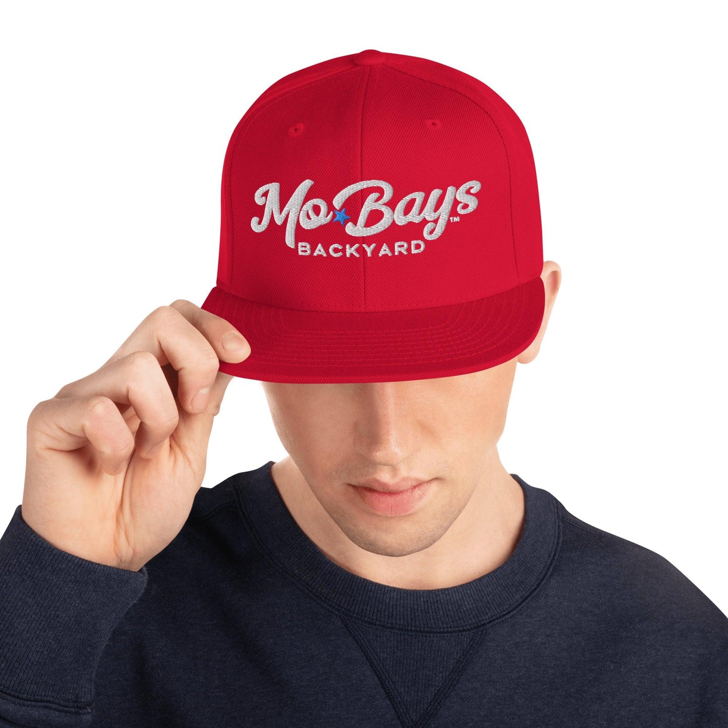 Wordmark Snapback Hat (Dark Color) - Mo'Bays Backyard