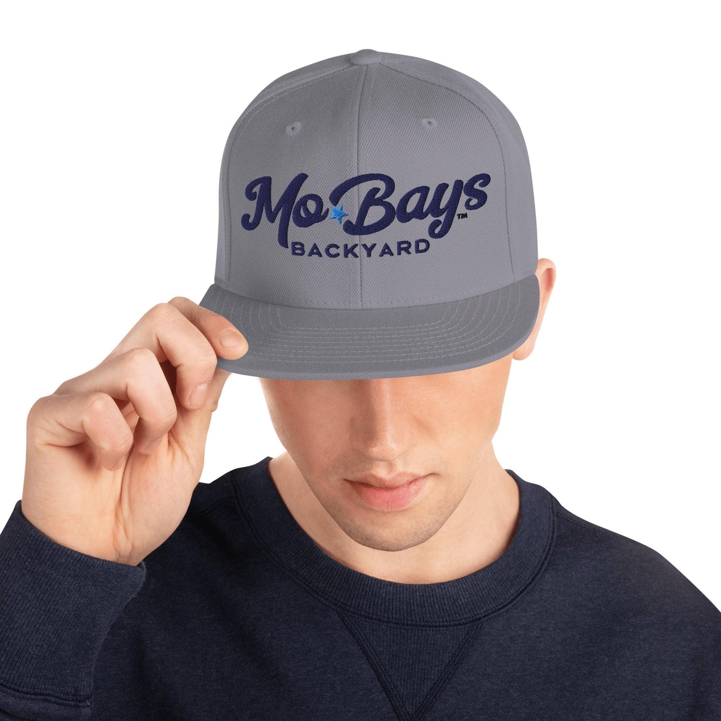 Wordmark Snapback Hat (Light Color) - Mo'Bays Backyard