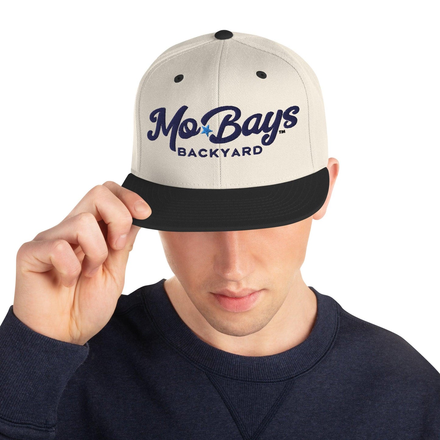 Wordmark Snapback Hat (Light Color) - Mo'Bays Backyard