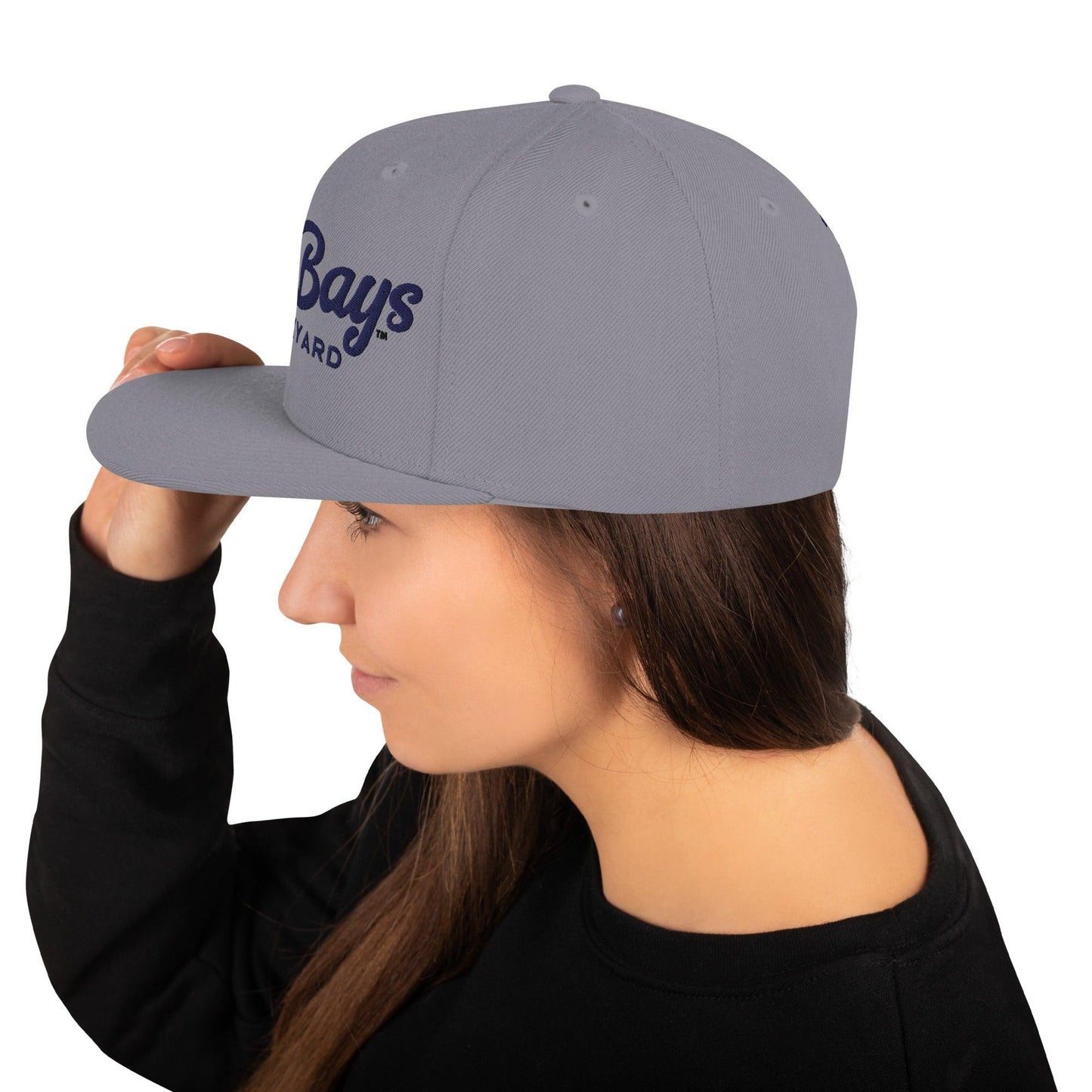 Wordmark Snapback Hat (Light Color) - Mo'Bays Backyard