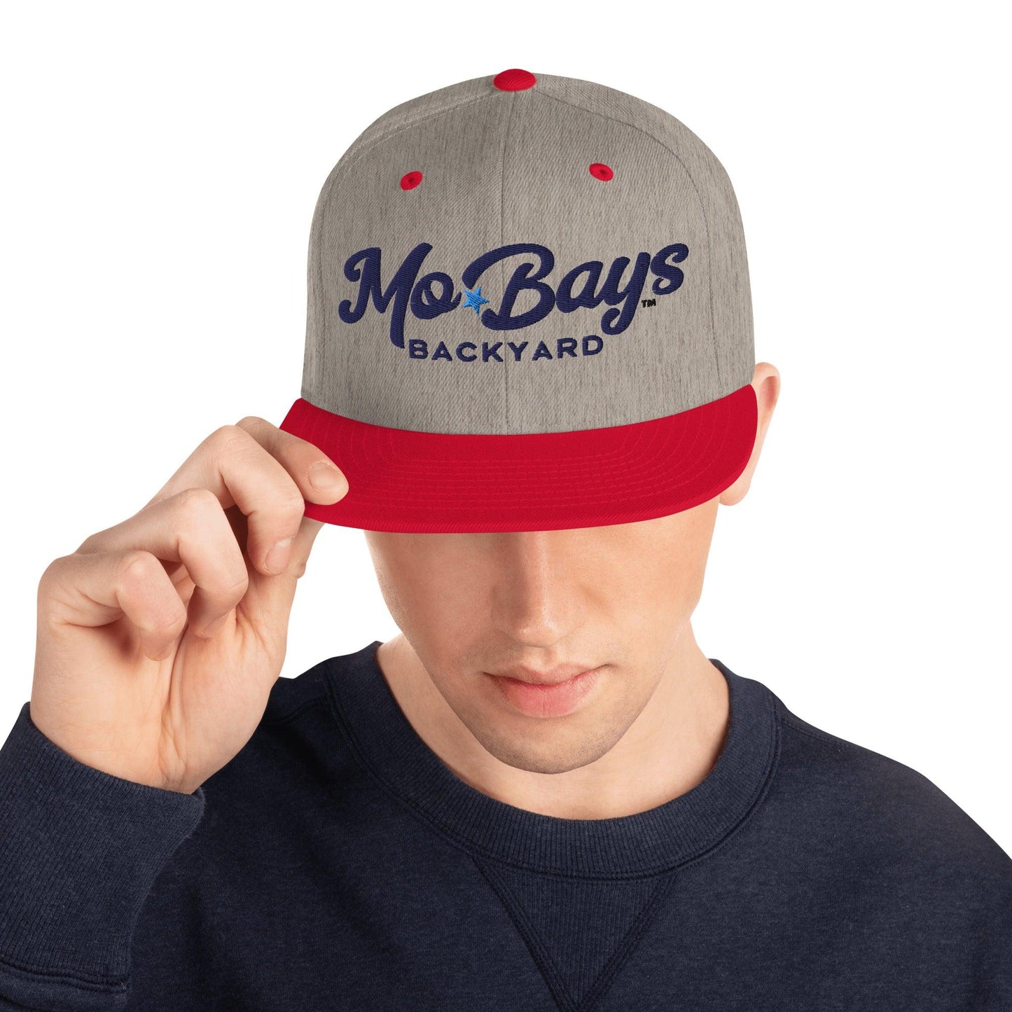 Wordmark Snapback Hat (Light Color) - Mo'Bays Backyard